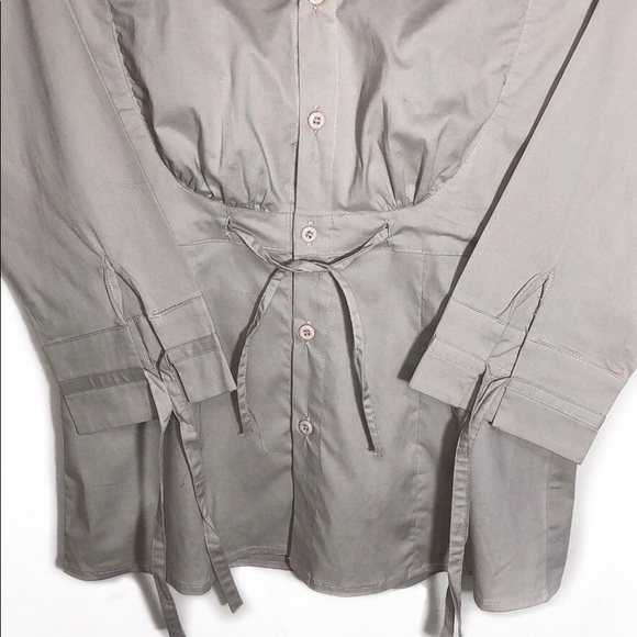 <NWOT>Geri C. Cream Button Up Shirt - Picture 2 of 4